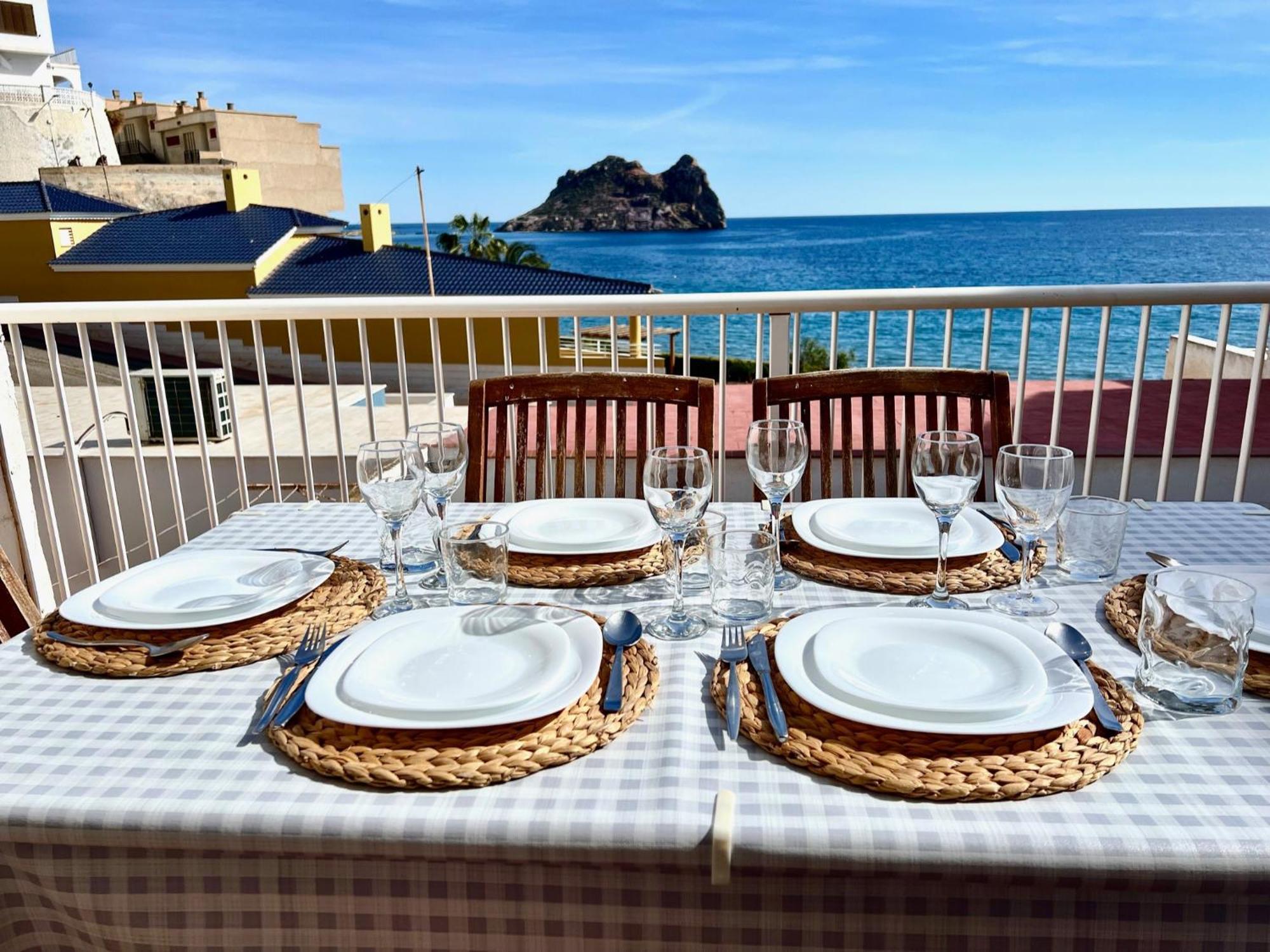 La Paloma, Chalet A Pie De Playa 아길라스 외부 사진